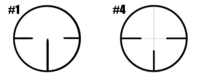 German 1 vs 4 Reticle